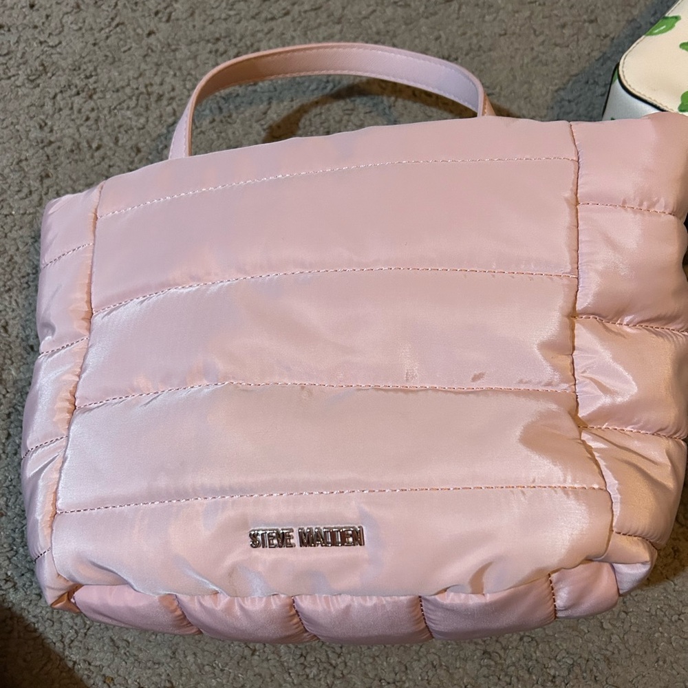 Steve Madden Light Pink Puffer Tote